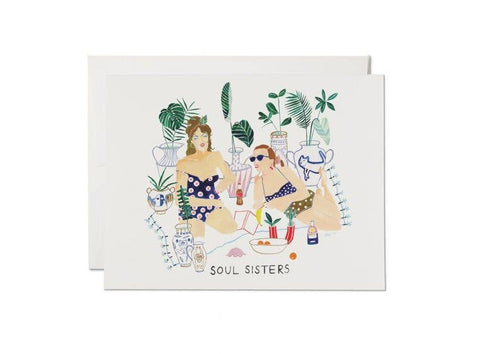 Soul Sisters friendship greeting card Dainty