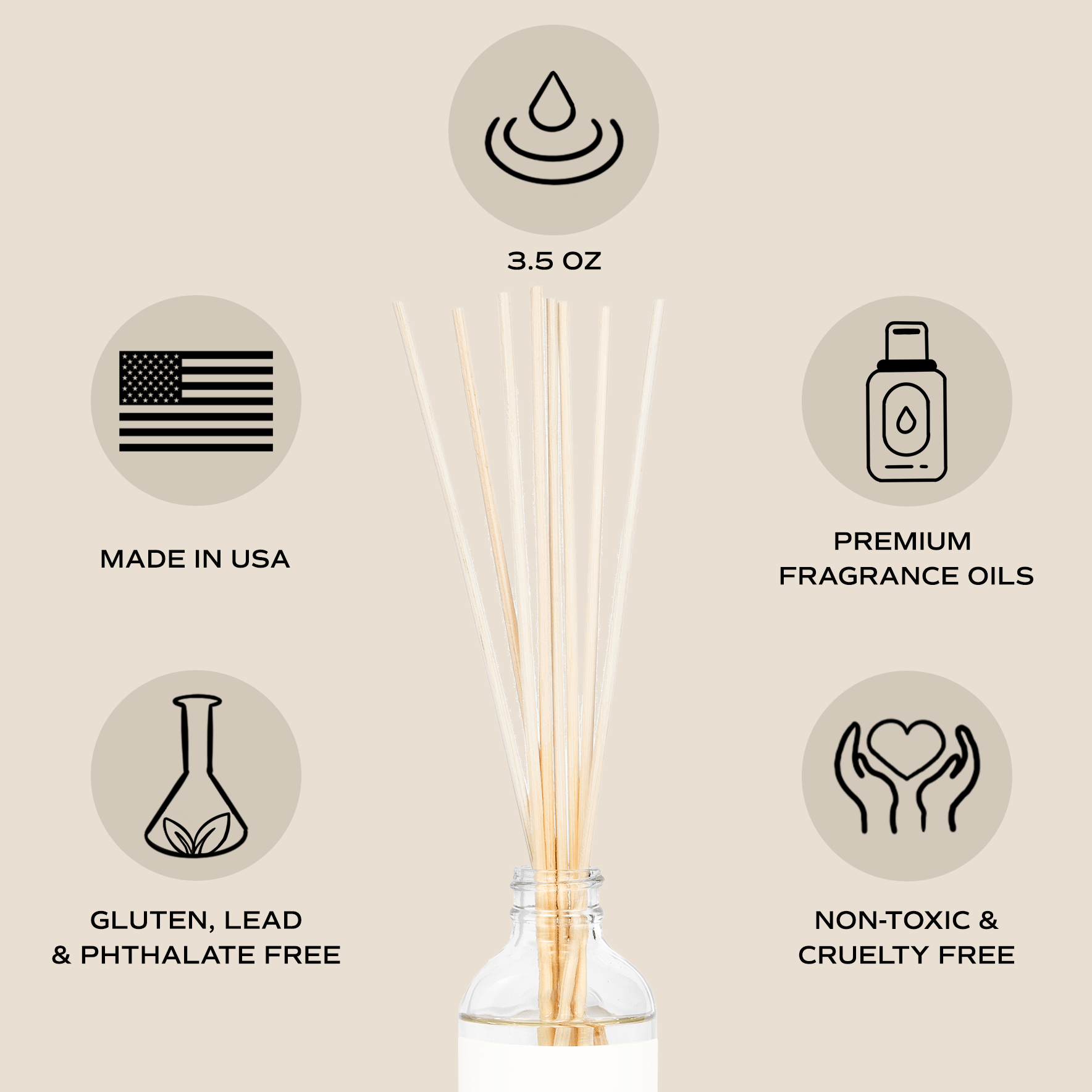 Stress Relief Reed Diffuser - Gifts & Home Decor Dainty