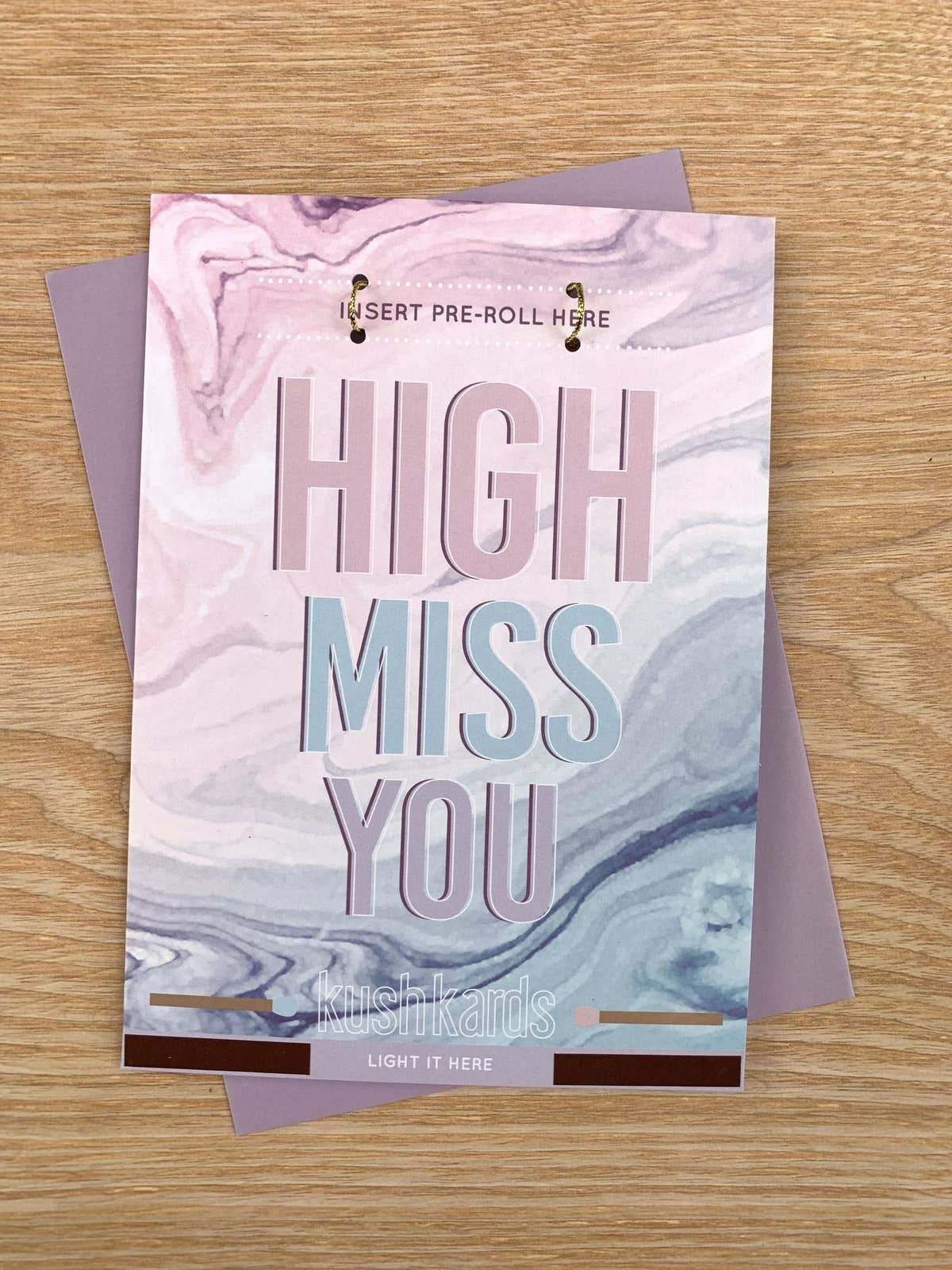 High Miss You Dainty Greeting Cards