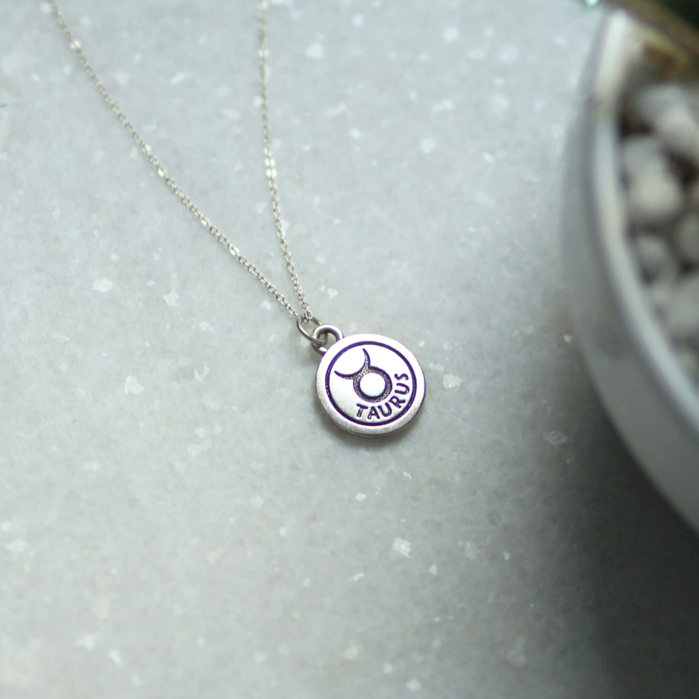 Zodiac Double-Sided Charm Necklace Dainty Necklace MaeMae Jewelry | Zodiac Necklaces | MaeMae Jewelry astrology collection