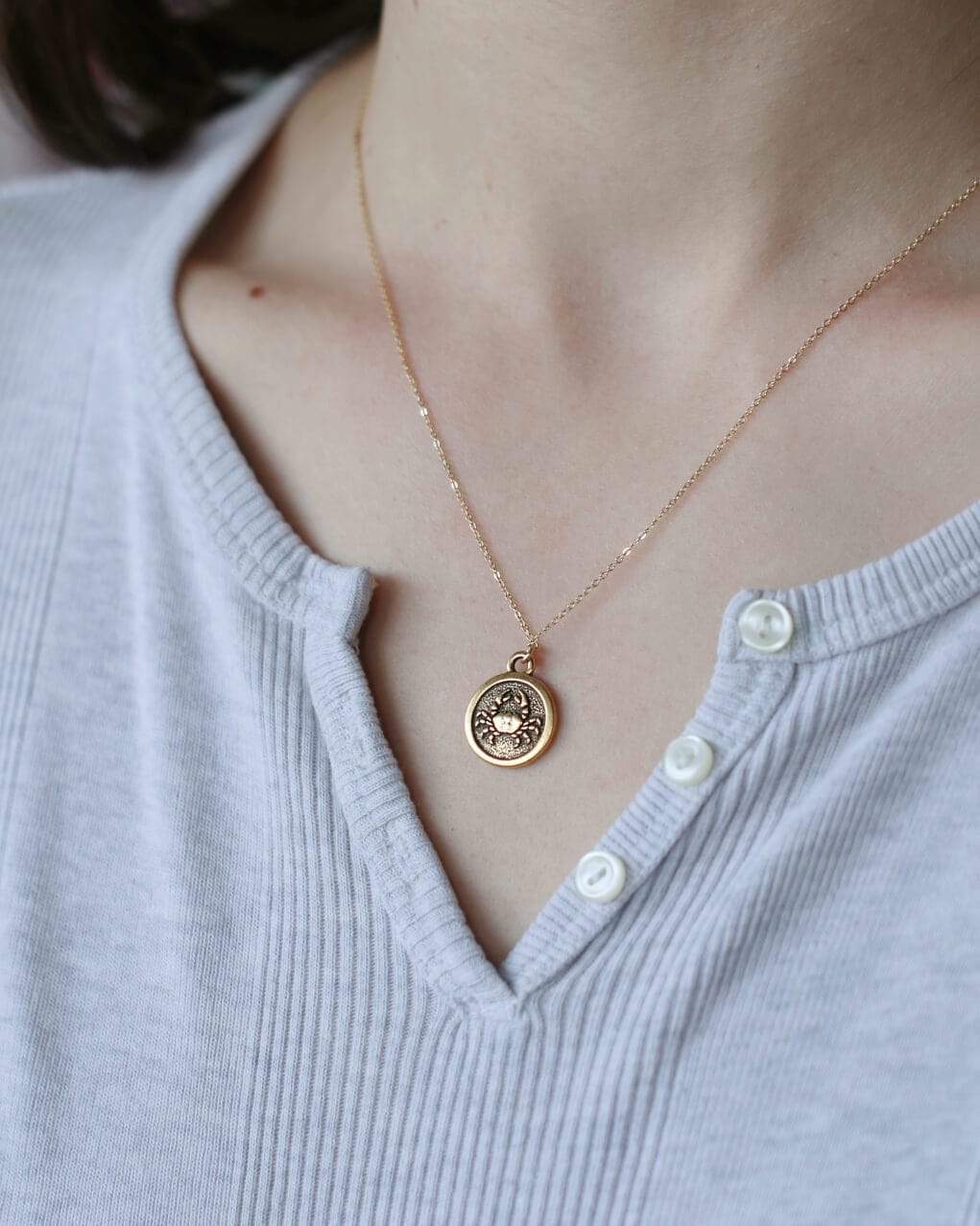 Zodiac Double-Sided Charm Necklace Dainty Necklace MaeMae Jewelry | Zodiac Necklaces | MaeMae Jewelry astrology collection