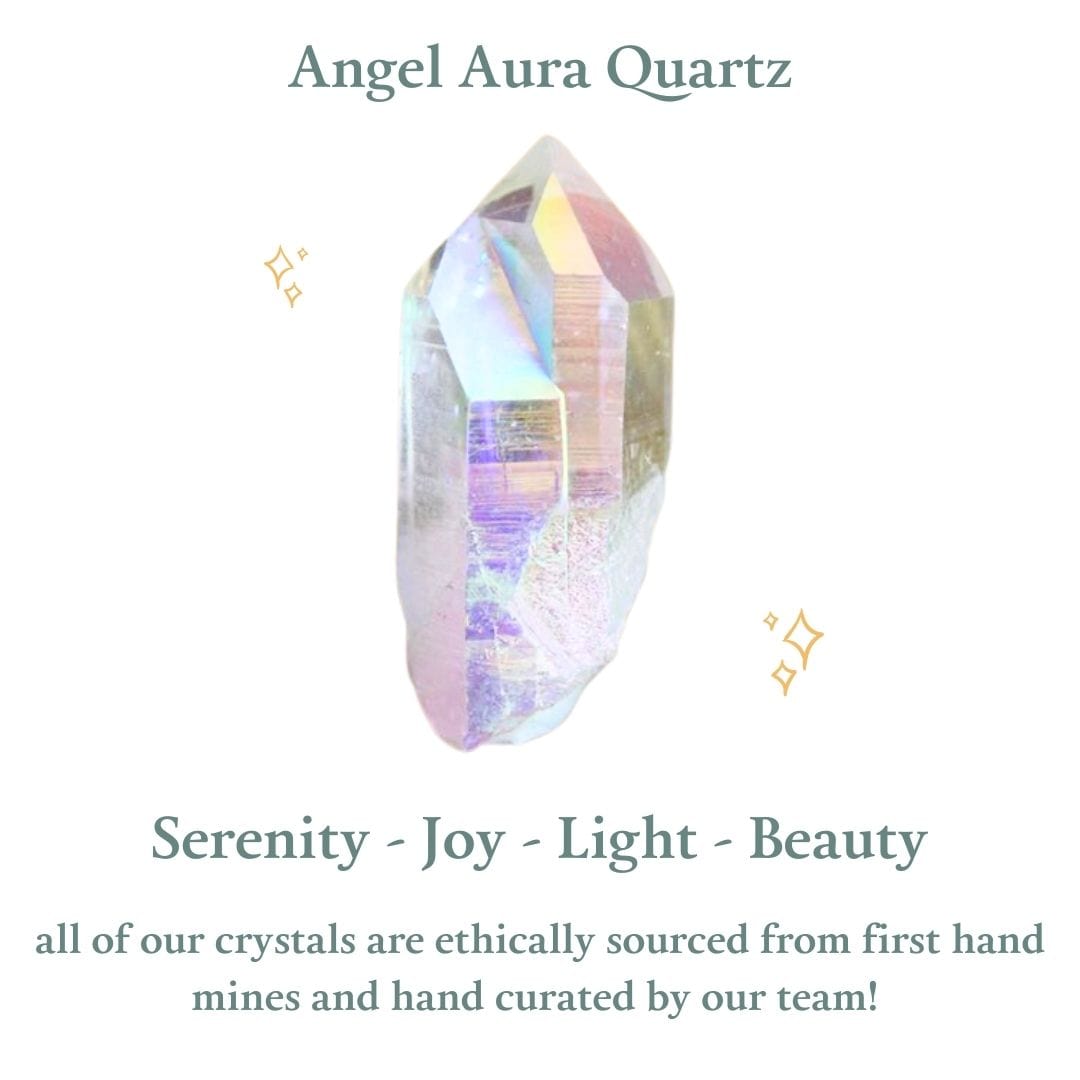 Angel Aura Quartz Points Dainty