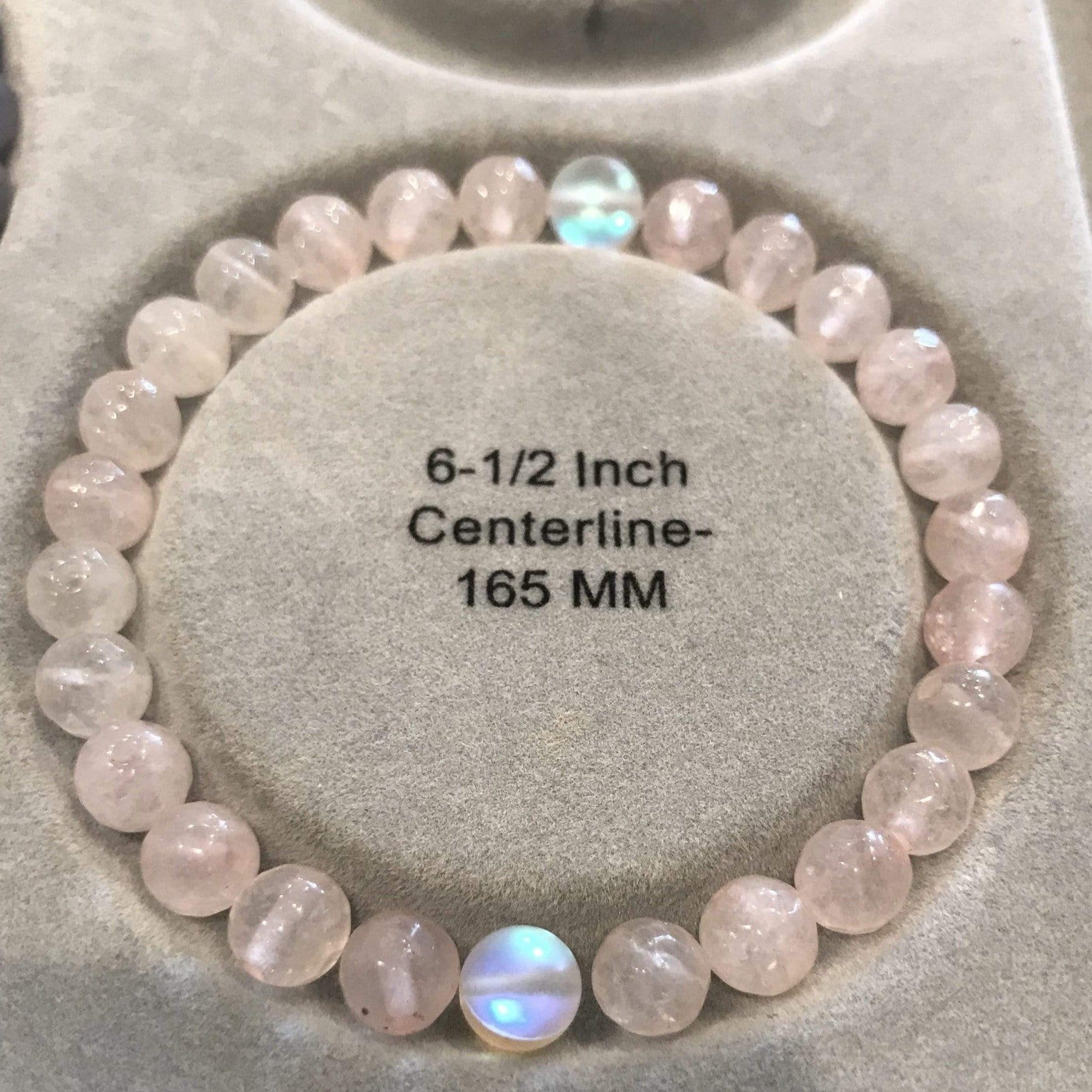 Customer in process of creating their MaeMae custom stone bracelet.