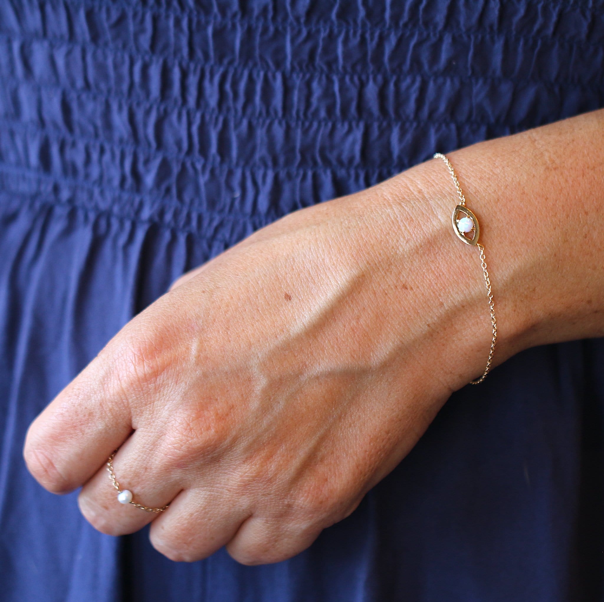 Evil Eye Protection Bracelet - Opal (Limited Edition) Dainty Bracelet