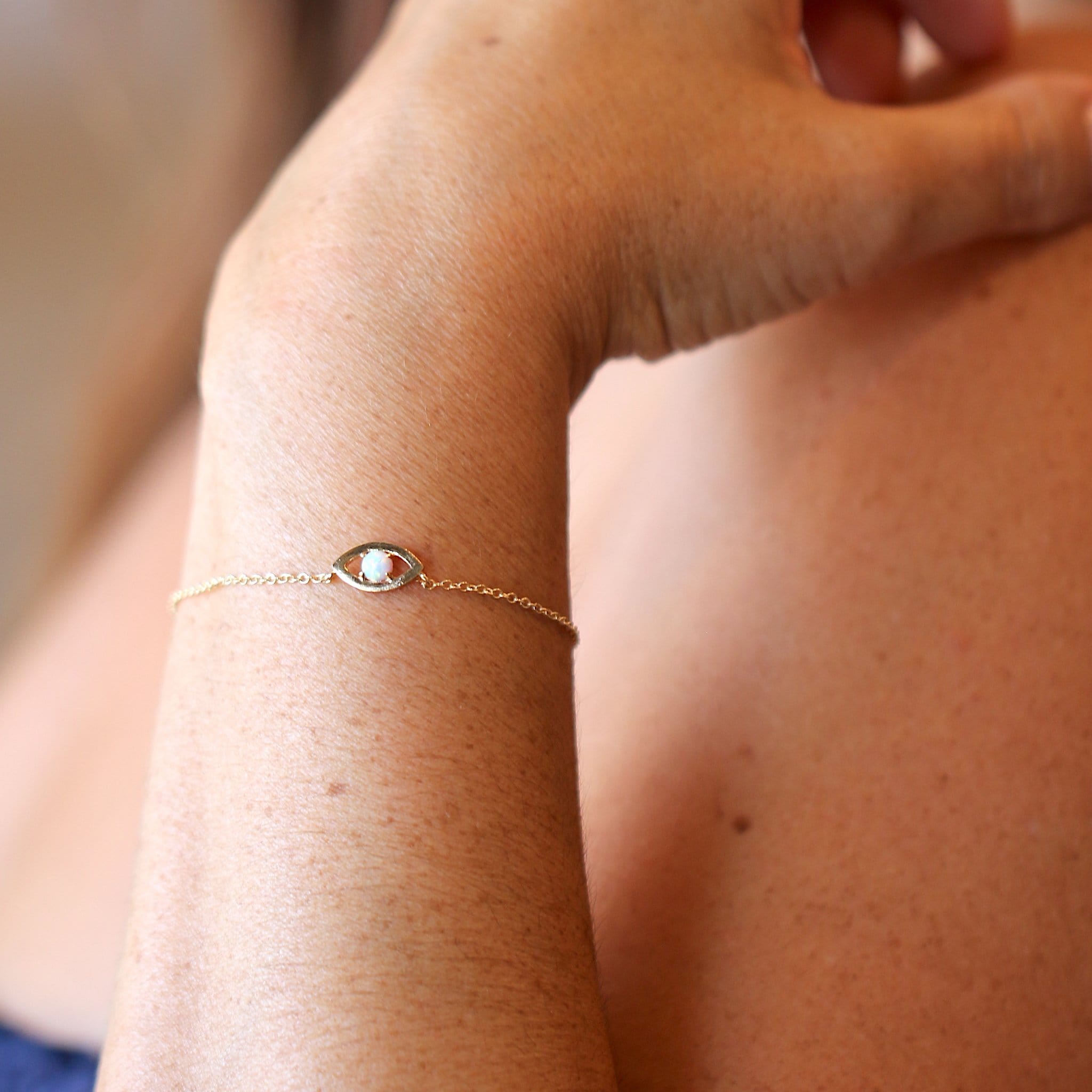 Evil Eye Protection Bracelet - Opal (Limited Edition) Dainty Bracelet