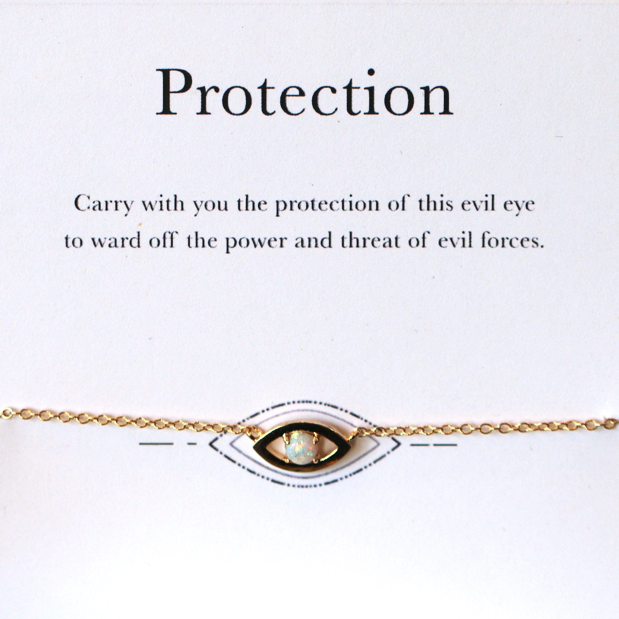 Evil Eye Protection Bracelet - Opal (Limited Edition) Dainty Bracelet