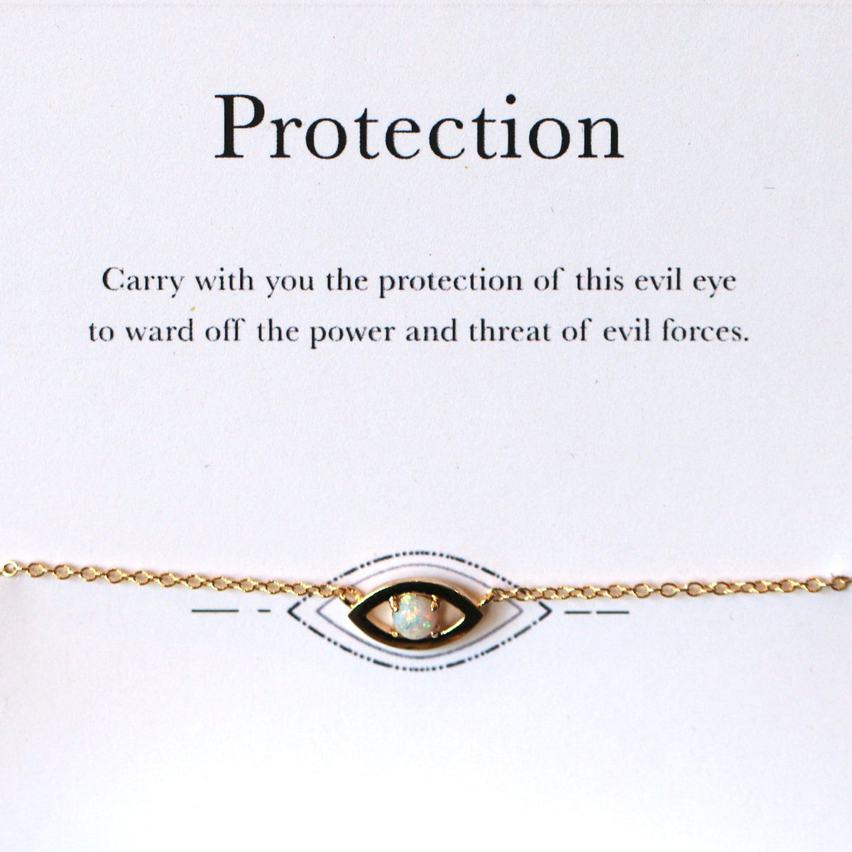 Evil Eye Protection Bracelet - Opal (Limited Edition) Dainty Bracelet