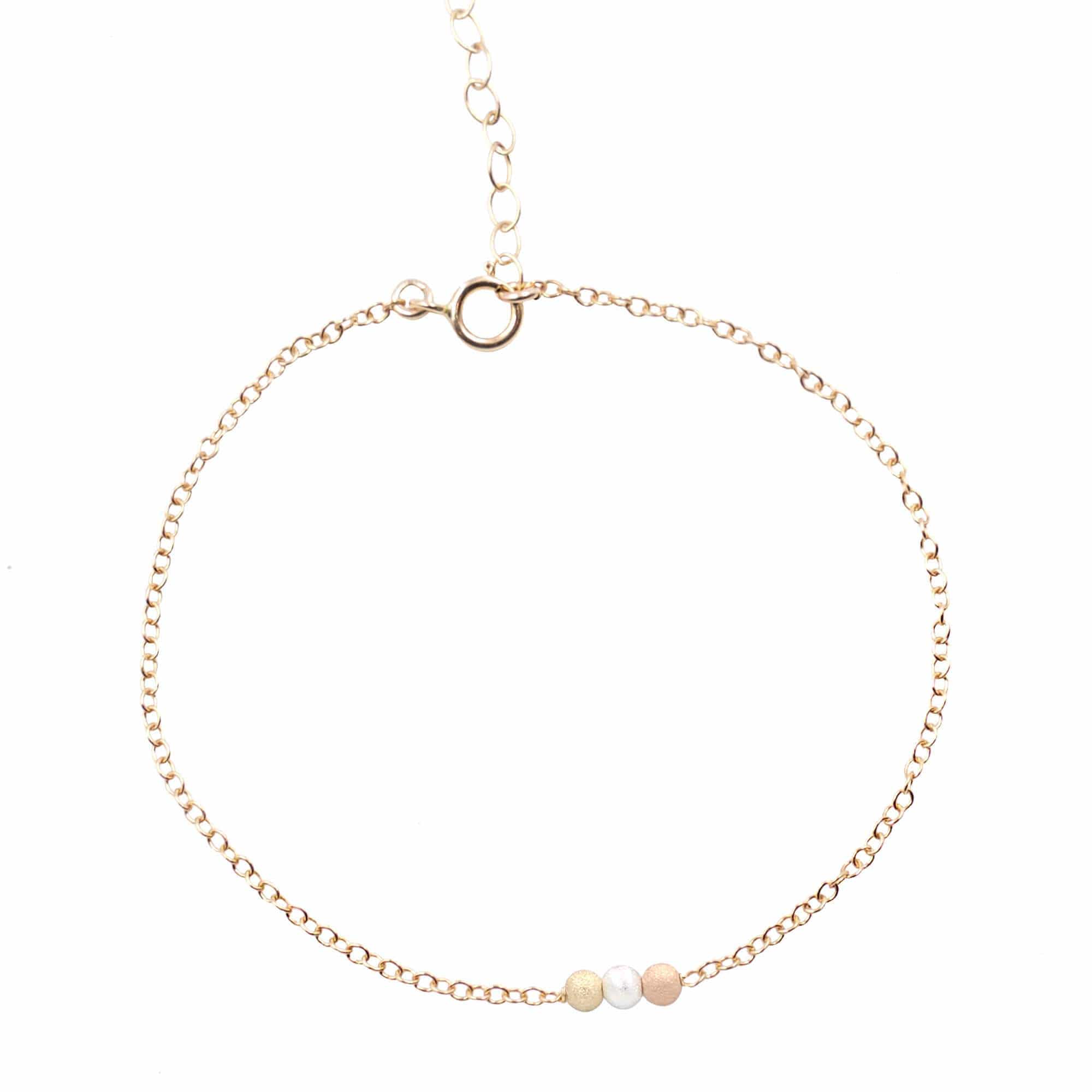 Just Breathe Bracelet Dainty Bracelet MaeMae Jewelry | Just Breathe Bracelet | Dainty Tri-Tone | Gold or Silver