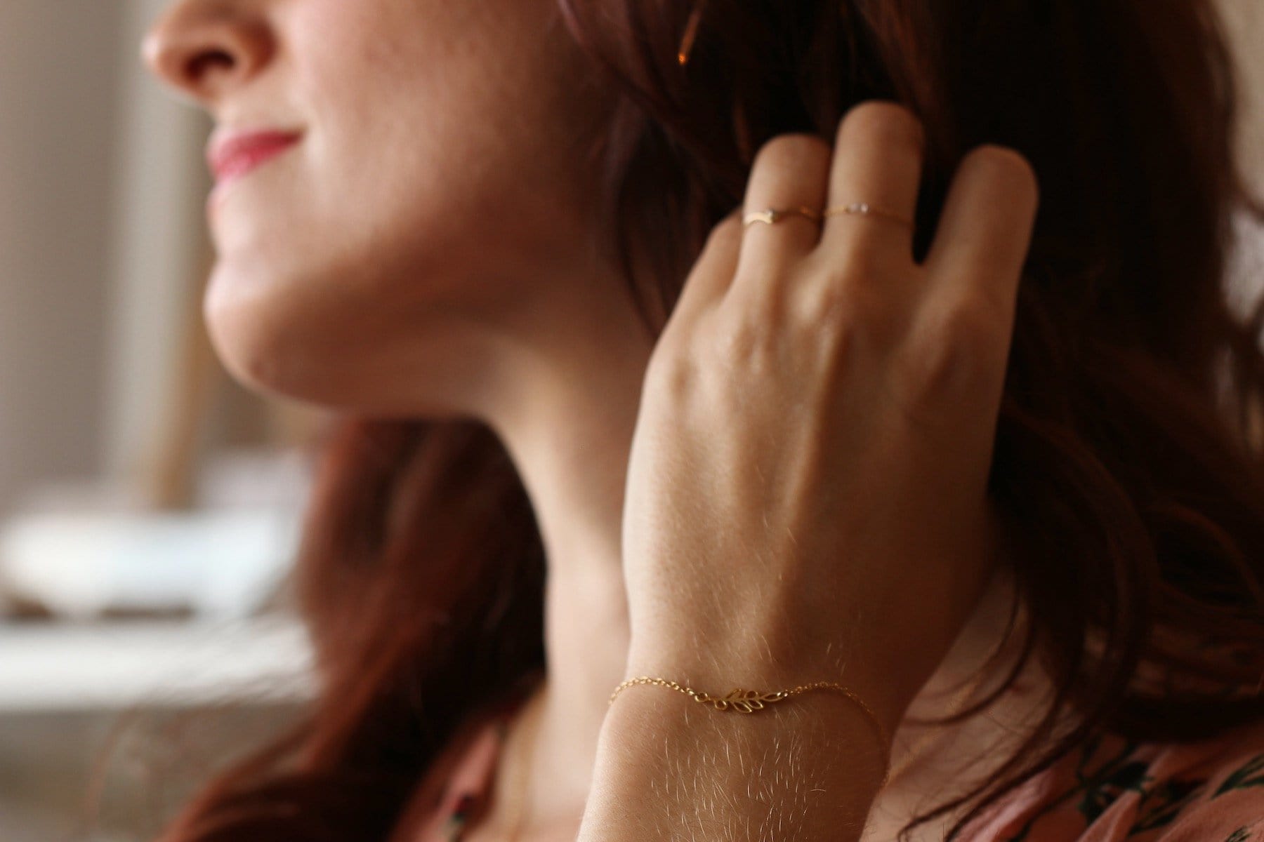 Patience Bracelet Dainty Bracelet Patience Bracelet | Olive Branch Bracelet | Carded Jewelry