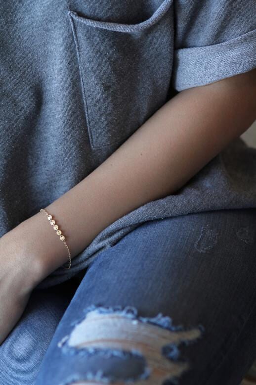 Stay Golden Bracelet Dainty Bracelet MaeMae Jewelry | Stay Golden Bracelet | Carded Jewelry