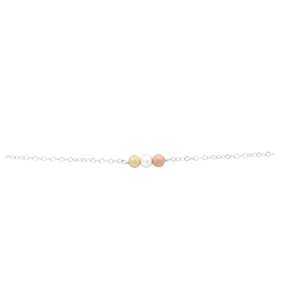 Just Breathe Bracelet Dainty Bracelet Sterling Silver / S/M MaeMae Jewelry | Just Breathe Bracelet | Dainty Tri-Tone | Gold or Silver