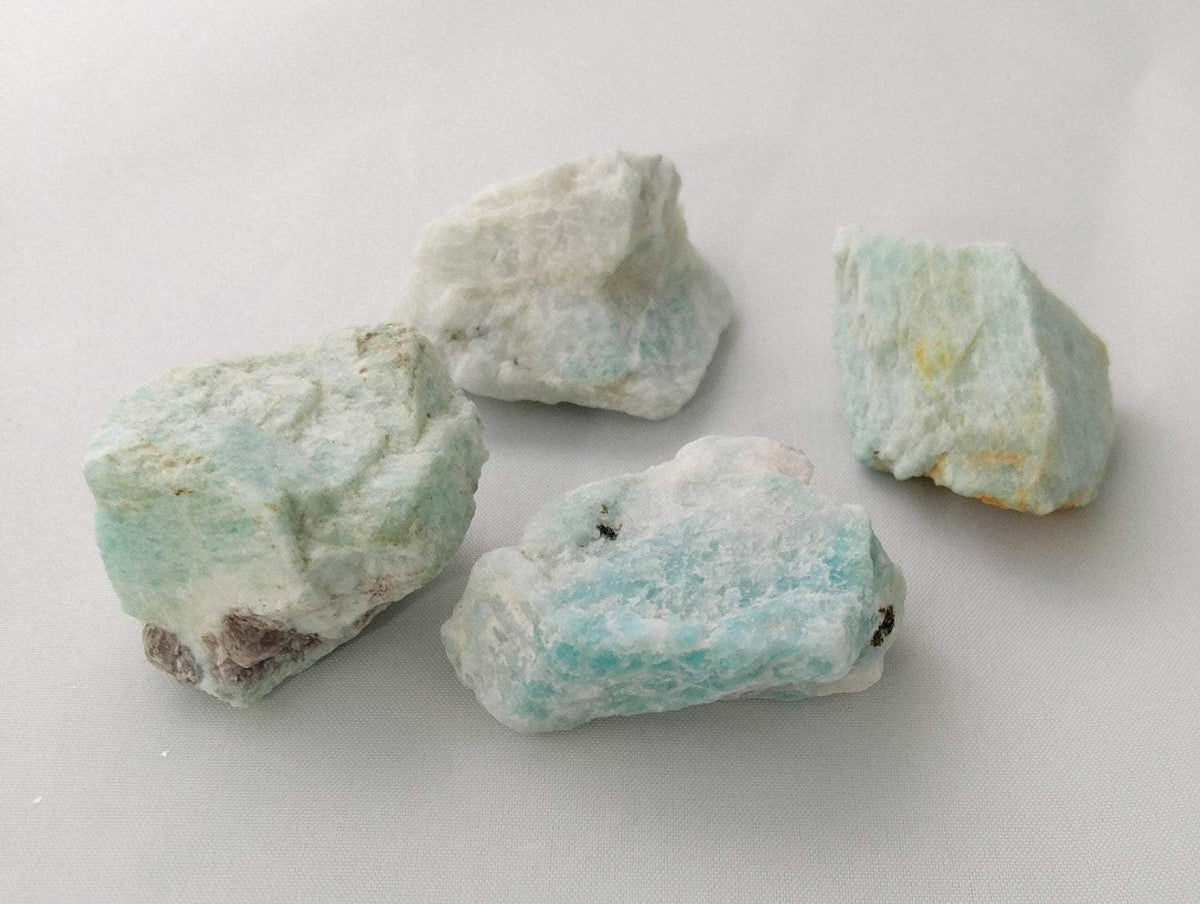 Rough, Raw Natural Crystals Variety and Beautiful Stones Dainty Crystals amazonite