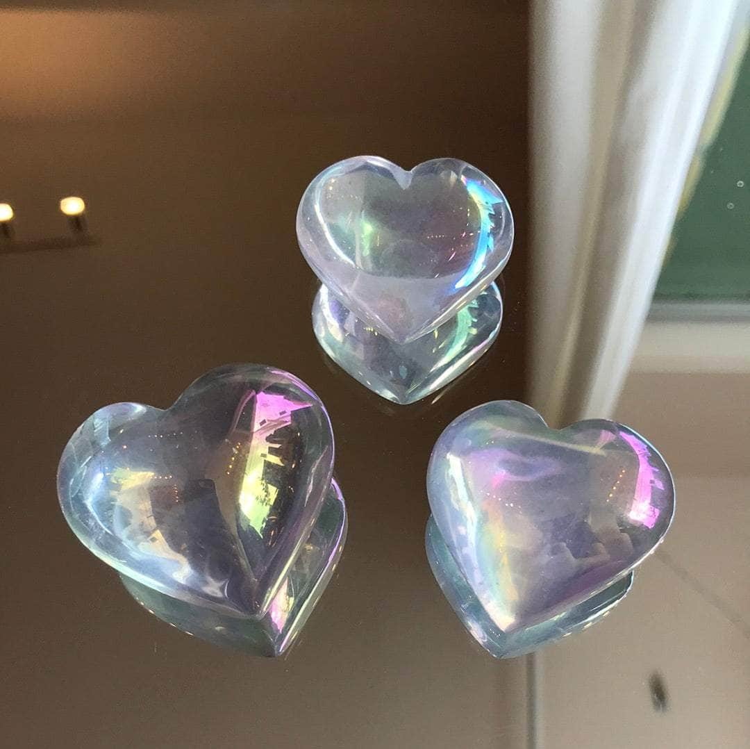 Heart Stone Crystals Variety of Options Dainty Crystals Angel Aura