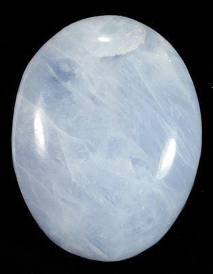 Blue Calcite Palm Stone Dainty Crystals