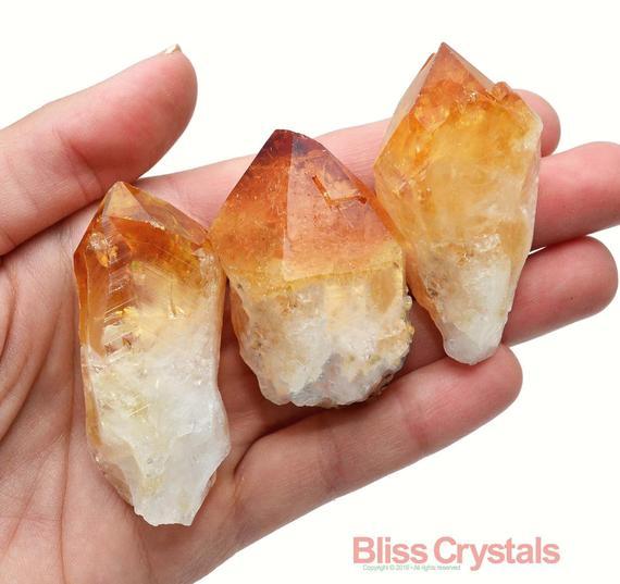 Citrine Quartz - Large Grade A Quality Dainty Crystals