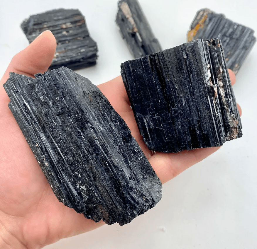 Black Tourmaline Protection Crystal Dainty Crystals Extra Large Chunk