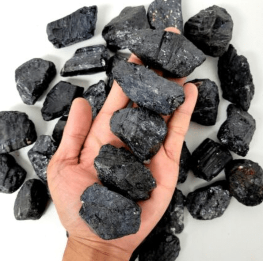 Black Tourmaline Dainty Crystals Large Chunk