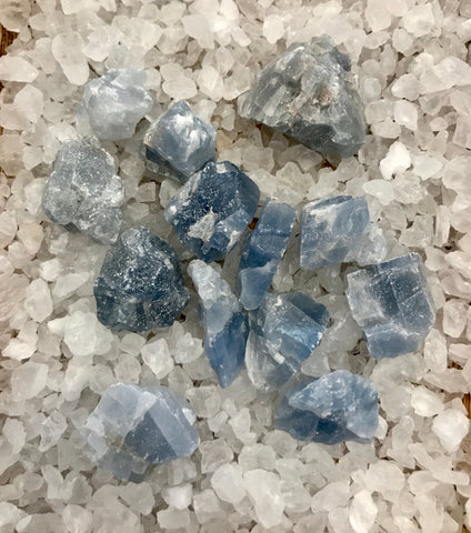 Blue Calcite Communication Crystal Dainty Crystals Raw Stone