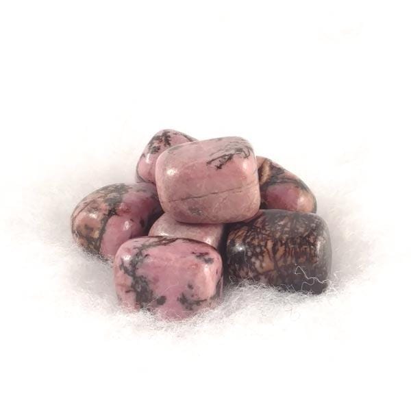 Tumble polished Rhodonite from MaeMae jewelry