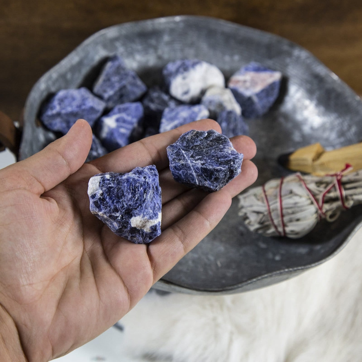 Sodalite - Natural Crystals Dainty Crystals Rough