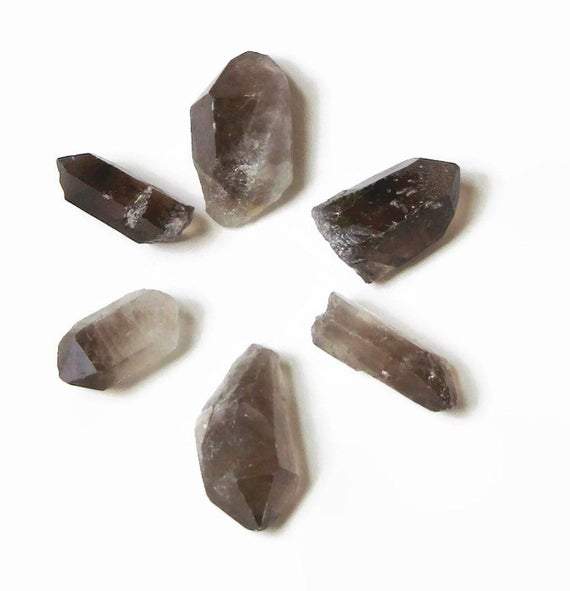 Smoky Quartz Rough Point Dainty Crystals