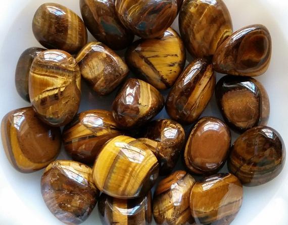 Variety Tumbled Stone Crystals Dainty Crystals TIger's Eye MaeMae Jewelry Tumbled Healing Stones and Energetic Crystals for Your Projects!