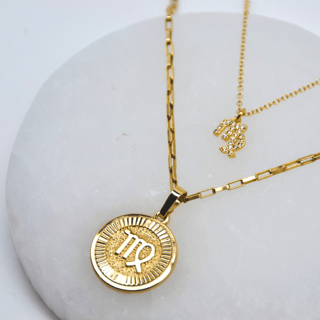 Dainty CZ Zodiac Necklace Dainty Dainty CZ Zodiac Necklace | Gold Filled Jewelry | Zodiac Symbols