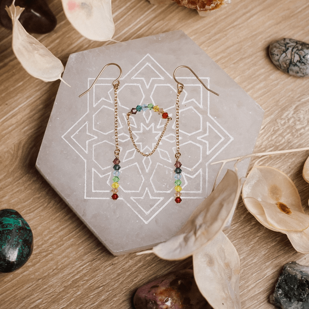 Chakra Earrings Dainty Earrings