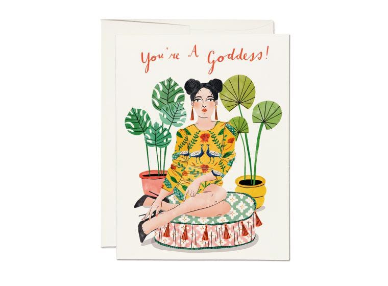 You're a Goddess Card Dainty Greeting Cards