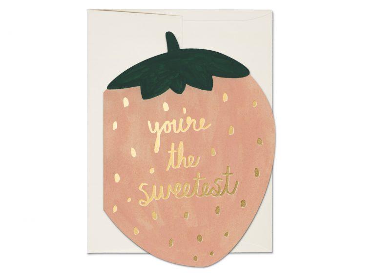 You're the Sweetest (Strawberry) Card Dainty Greeting Cards