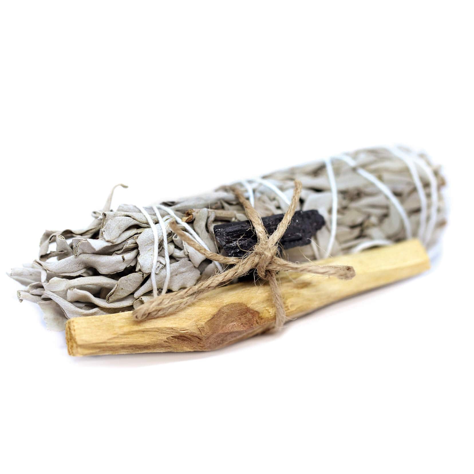 Black Tourmaline Sage Wand Dainty Health + Wellness