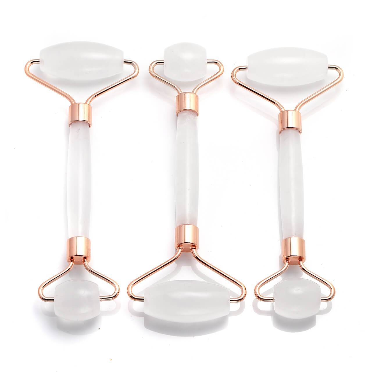 Clear Quartz Crystal Face Roller Dainty Health + Wellness