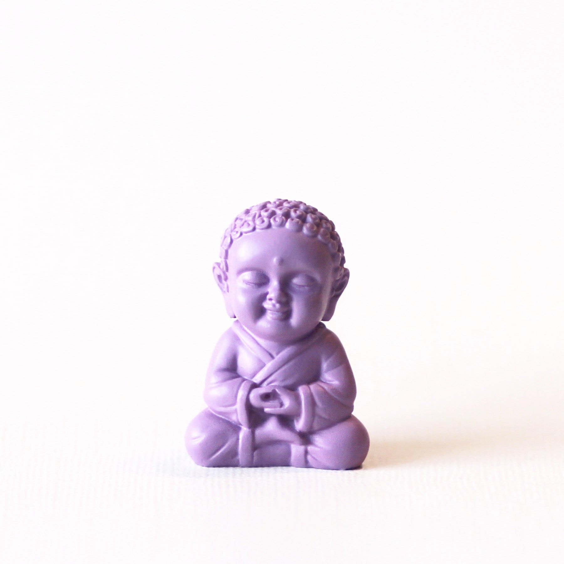 Lavender peace baby buddha statue