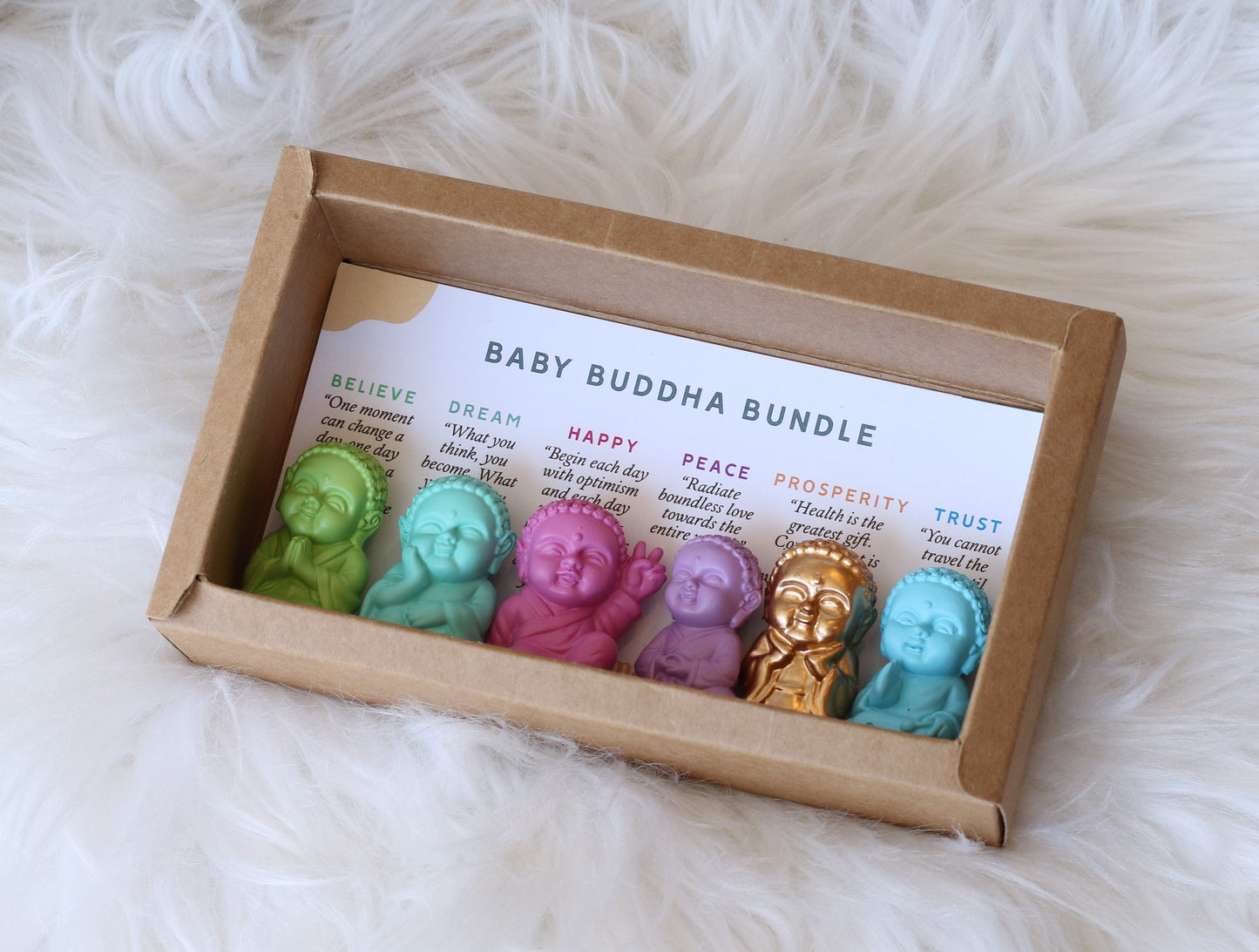 Baby Buddha Statues - Pack of 6 Dainty Home Decor MaeMae Jewelry | Baby Buddha Statues - Pack of 6