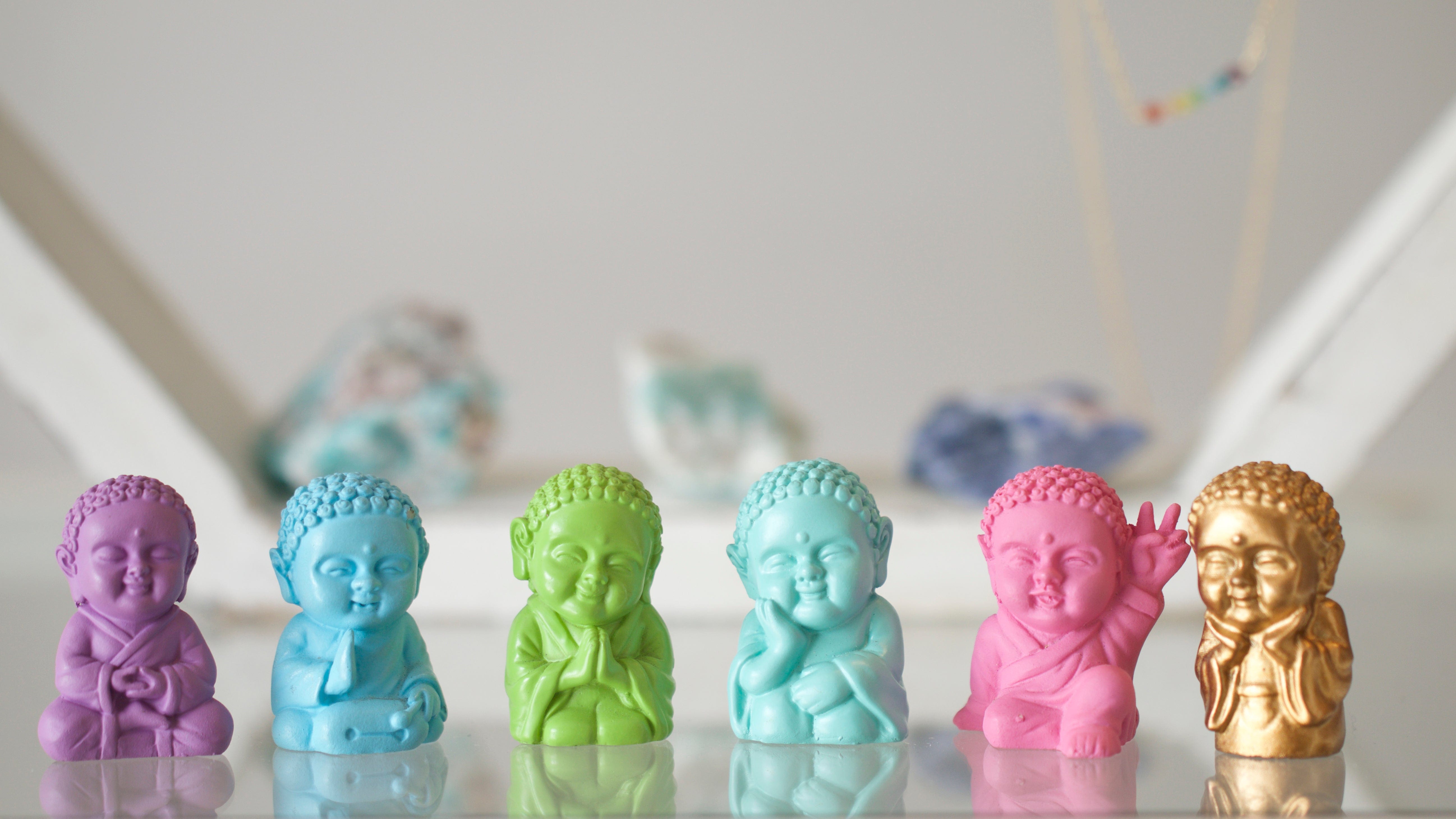 Baby Buddha Statues - Pack of 6 Dainty Home Decor MaeMae Jewelry | Baby Buddha Statues - Pack of 6