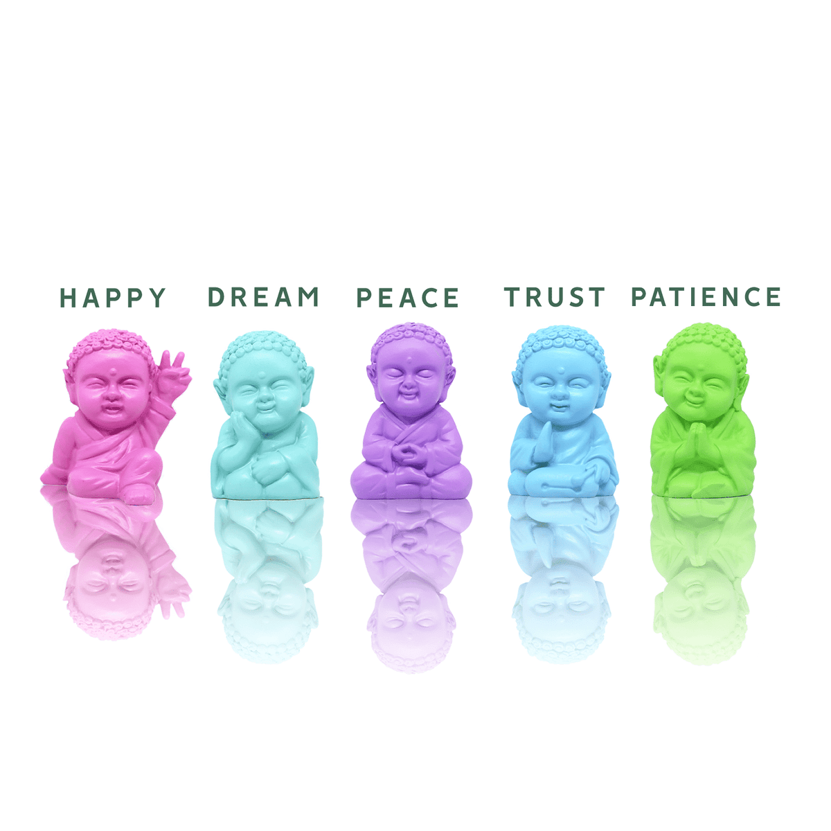 Happy Baby Buddha Dainty Home Decor MaeMae Jewelry | Happy Baby Buddha Figurine | Collectibles