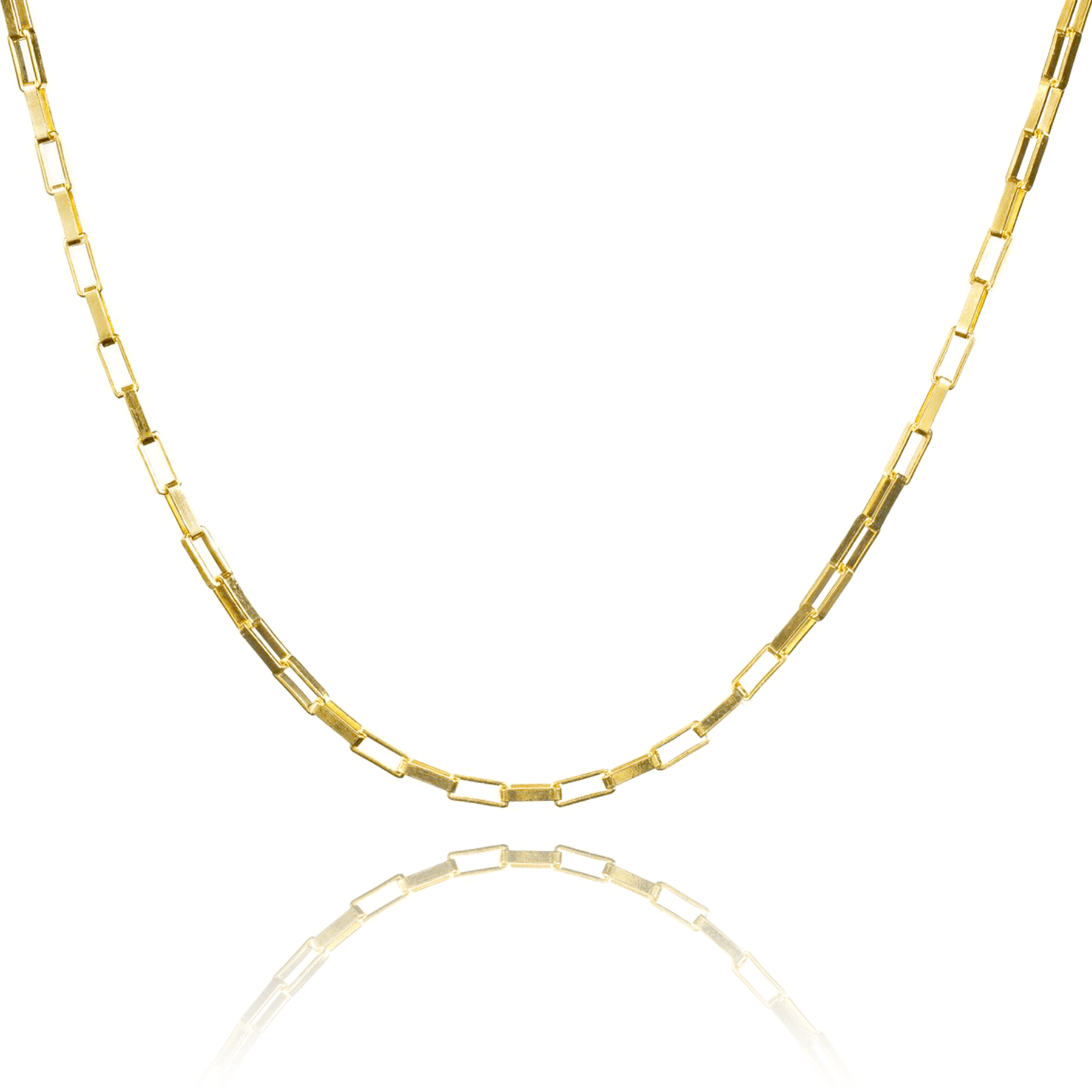 Align Necklace on white background
