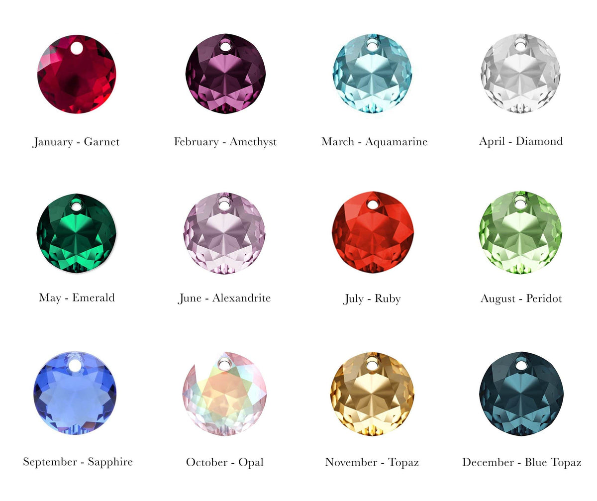 MaeMae Swarovski Crystal Birthstone Crystals for Birthstone Necklace -Crystal Pendant