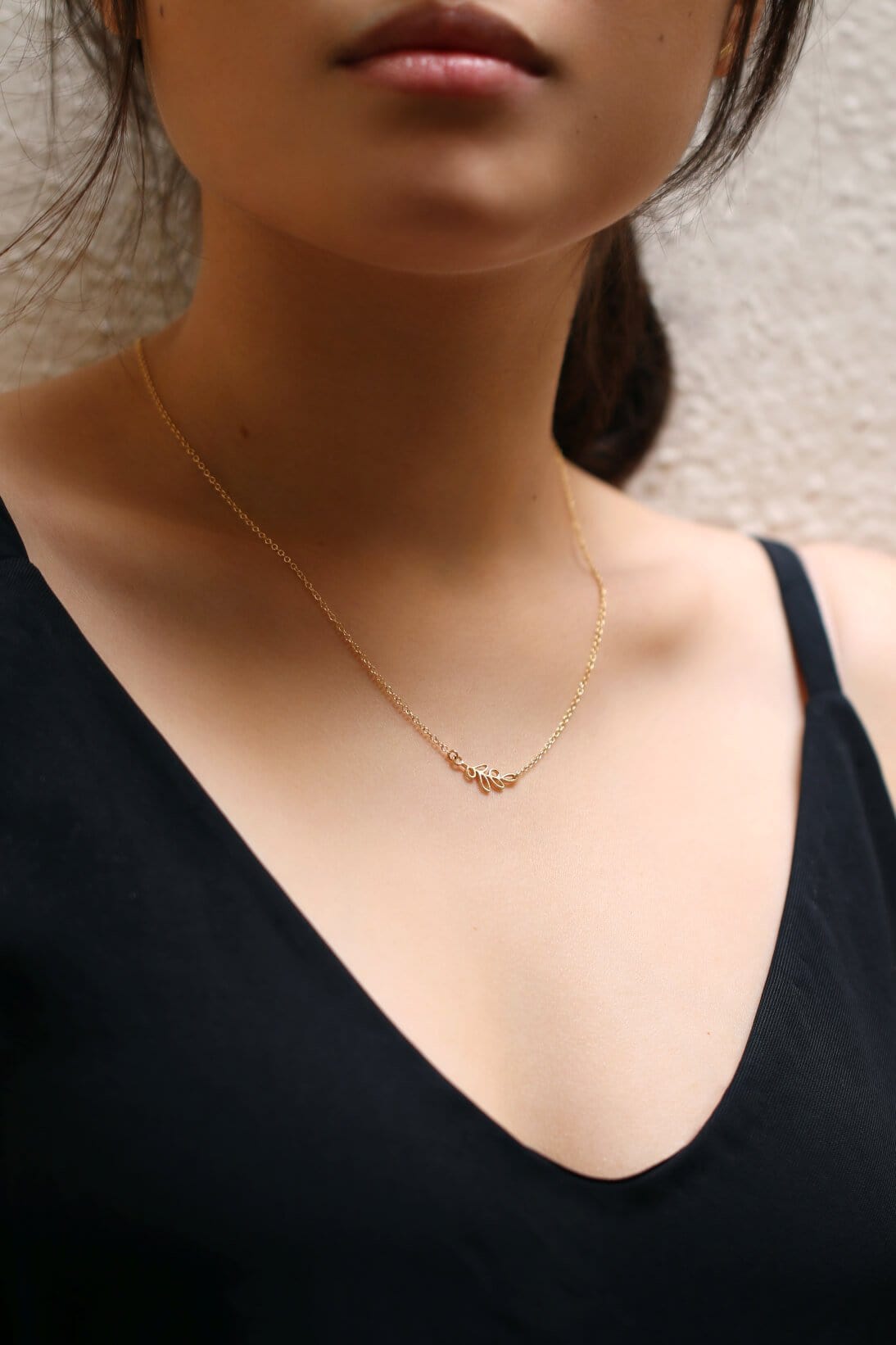 Patience Necklace Dainty Necklace Patience Necklace| Olive Branch Necklace | Carded Jewelry