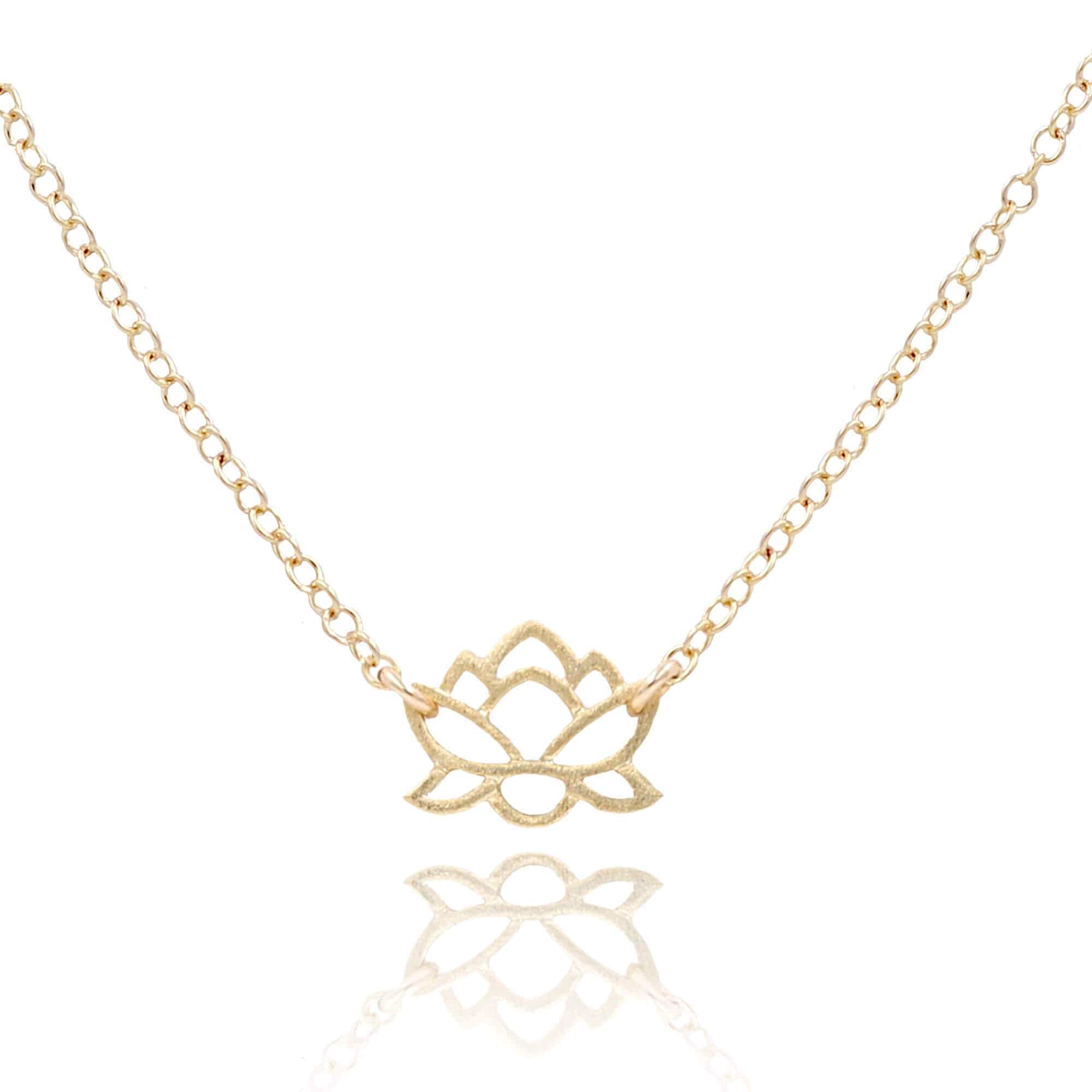 Rebirth Necklace Dainty Necklace Rebirth Necklace | Lotus Necklace | Vermeil Gold | Carded Jewelry | MaeMae Jewelry