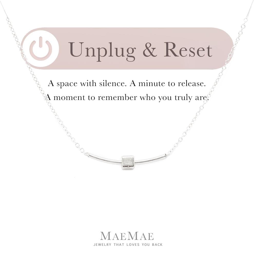 Unplug & Reset Necklace Dainty Necklace