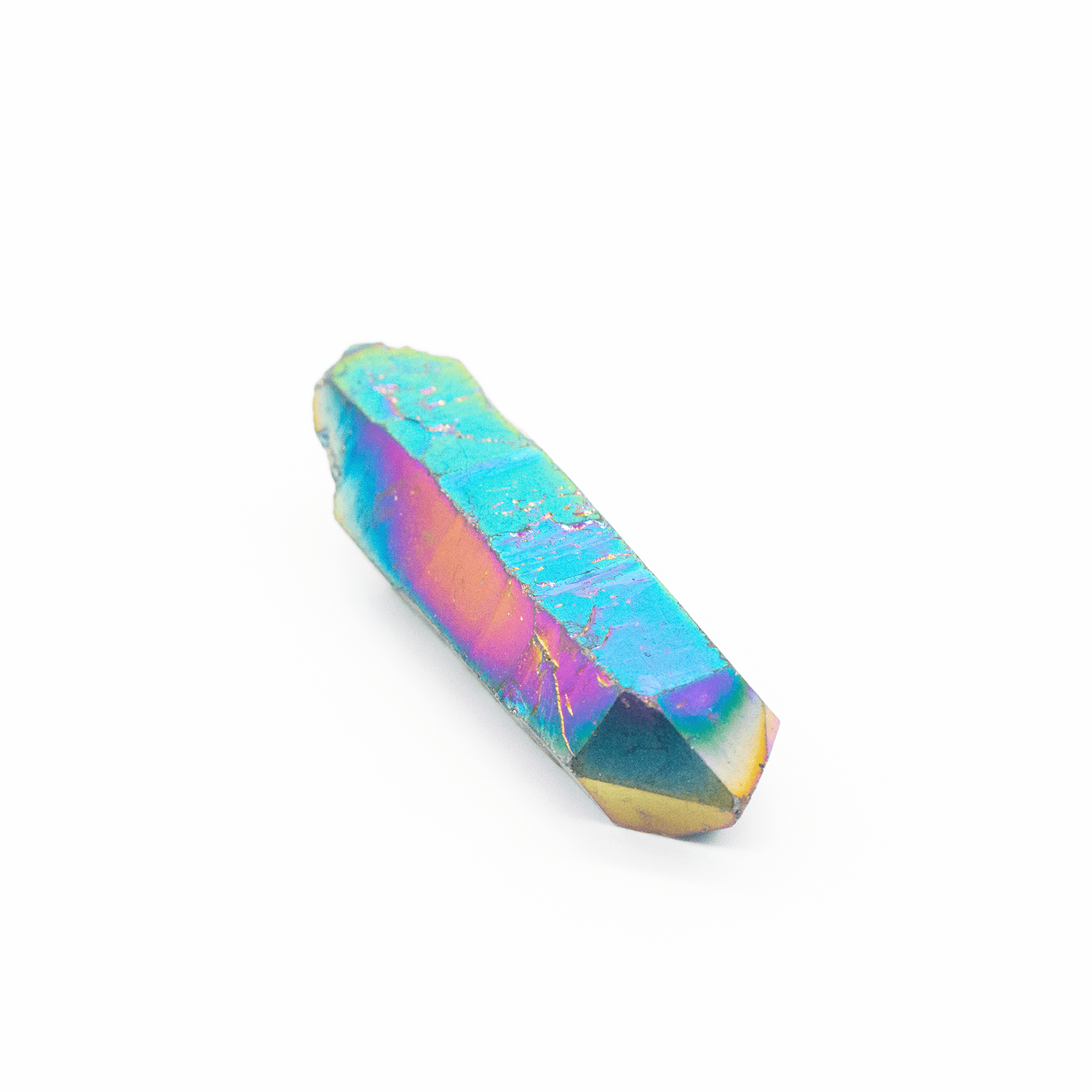 Raw Titanium Aura Quartz Dainty MaeMae Jewelry | Raw Titanium Aura Quartz