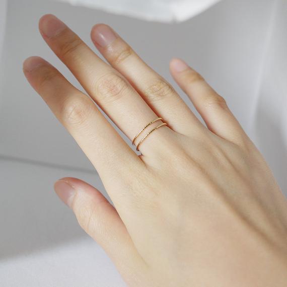 Sparkle Stacking Ring Dainty Ring