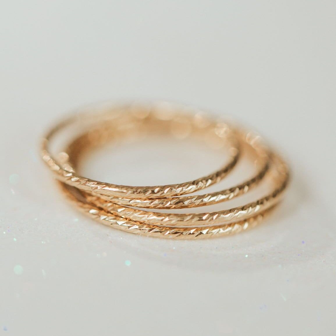 Sparkle Stacking Ring Dainty Ring