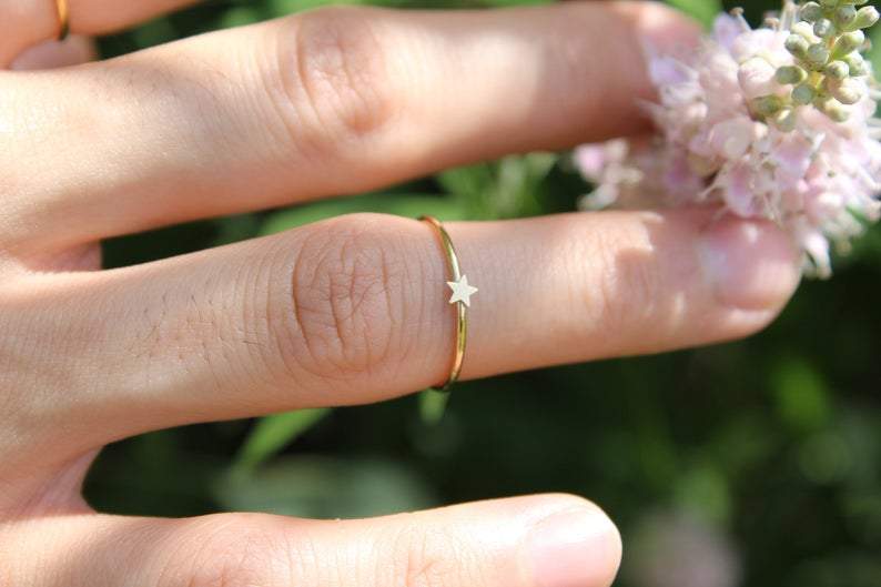 Star Stacking Ring Dainty Ring