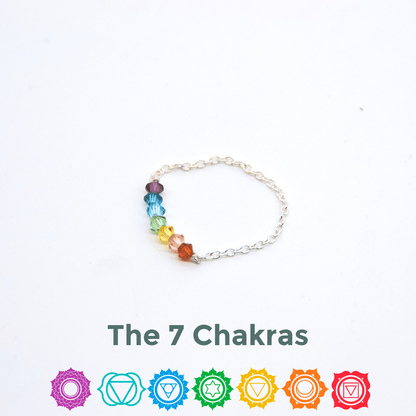 Chakra Chain Ring Dainty Rings