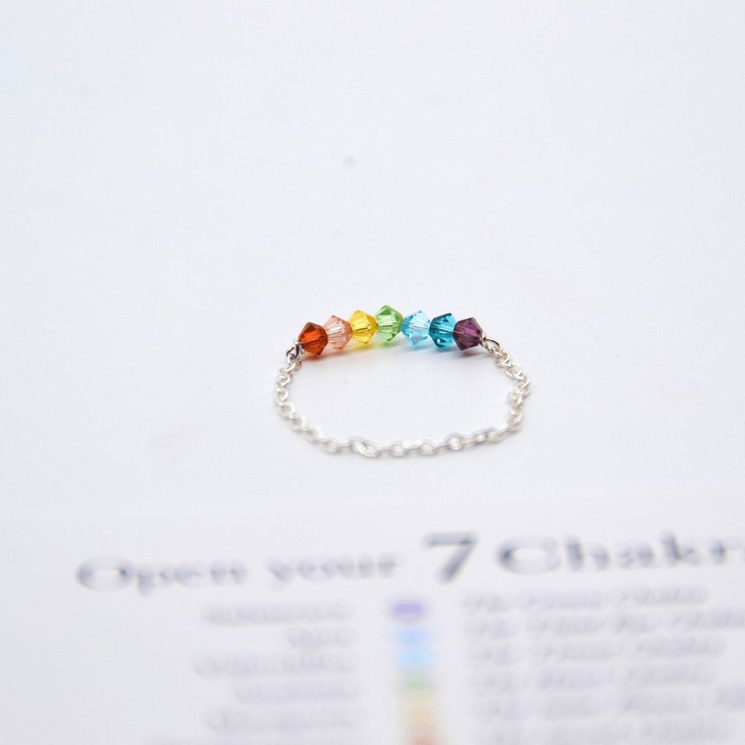 Chakra Chain Ring Dainty Rings