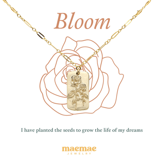 Bloom Necklace Dainty Rose