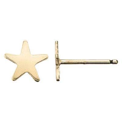 Gold Star Stud Earrings Dainty Studs 14k Gold Filled