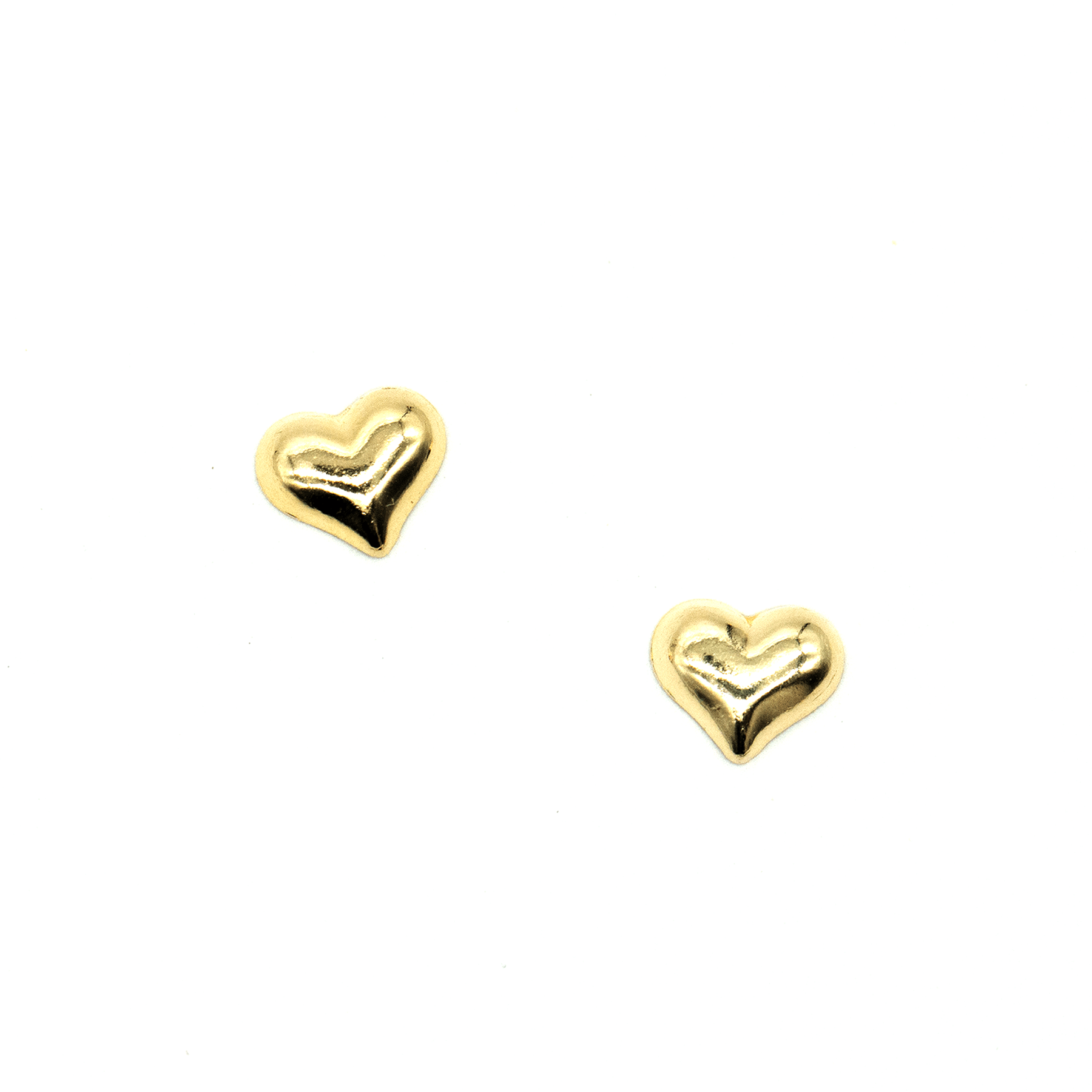 Tiny Gold Heart Stud Earrings Dainty Studs 14k Gold Filled